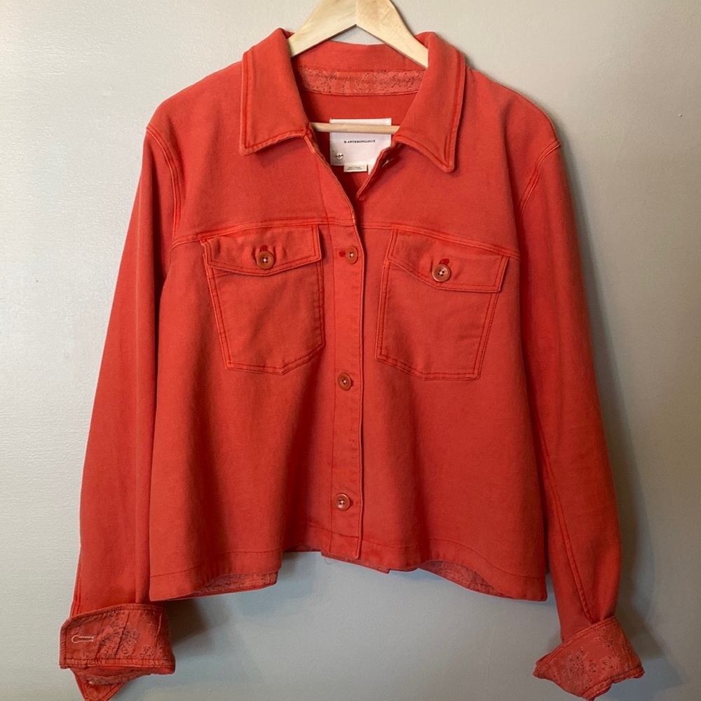 Beautiful Anthropologie Marilee trucker jacket